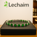 Bracelete Esmeralda Criação Imperial em Prata 925