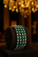 Bracelete Esmeralda Criação Imperial em Prata 925